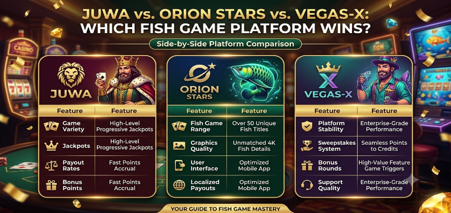 Juwa vs. Orion Stars vs. Vegas-X: Which Fish Game Platform Wins?