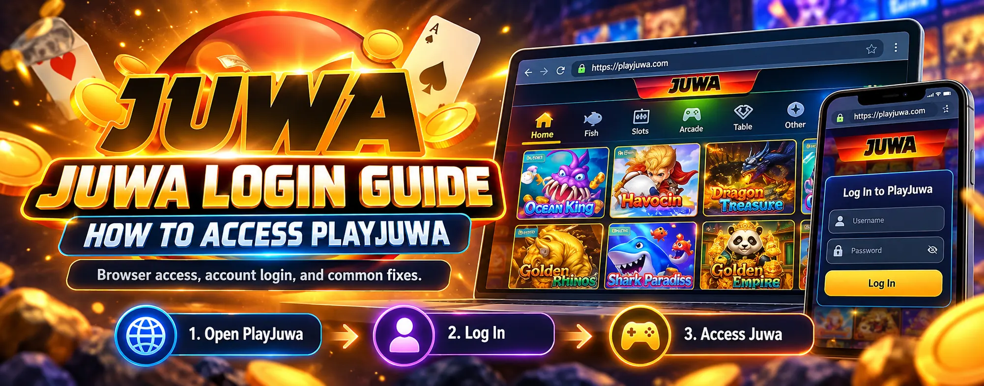 Juwa Login Guide: How to Sign In Through PlayJuwa